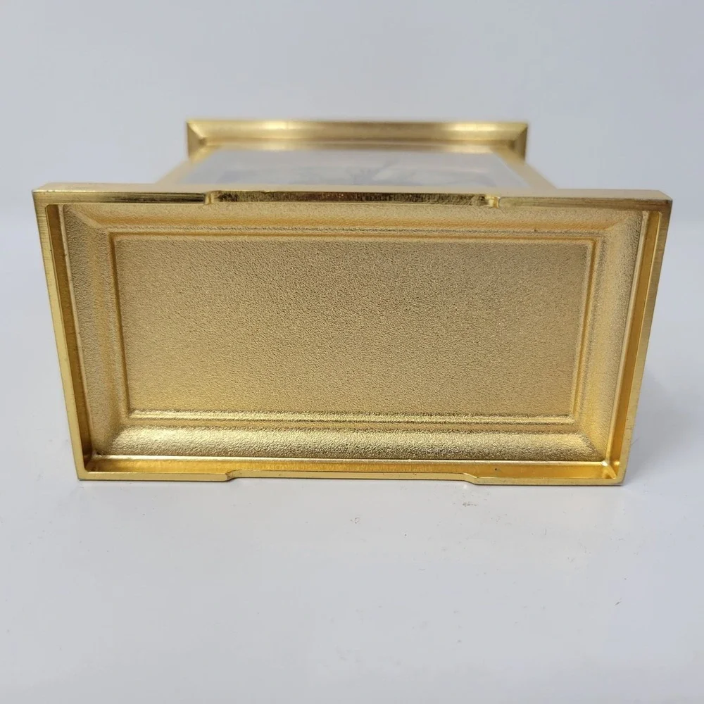 Howard Miller Quartz Mantel Clock 4RE603 Gold &‎ Black Roman Numerals